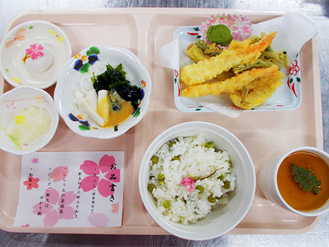 お花見常食